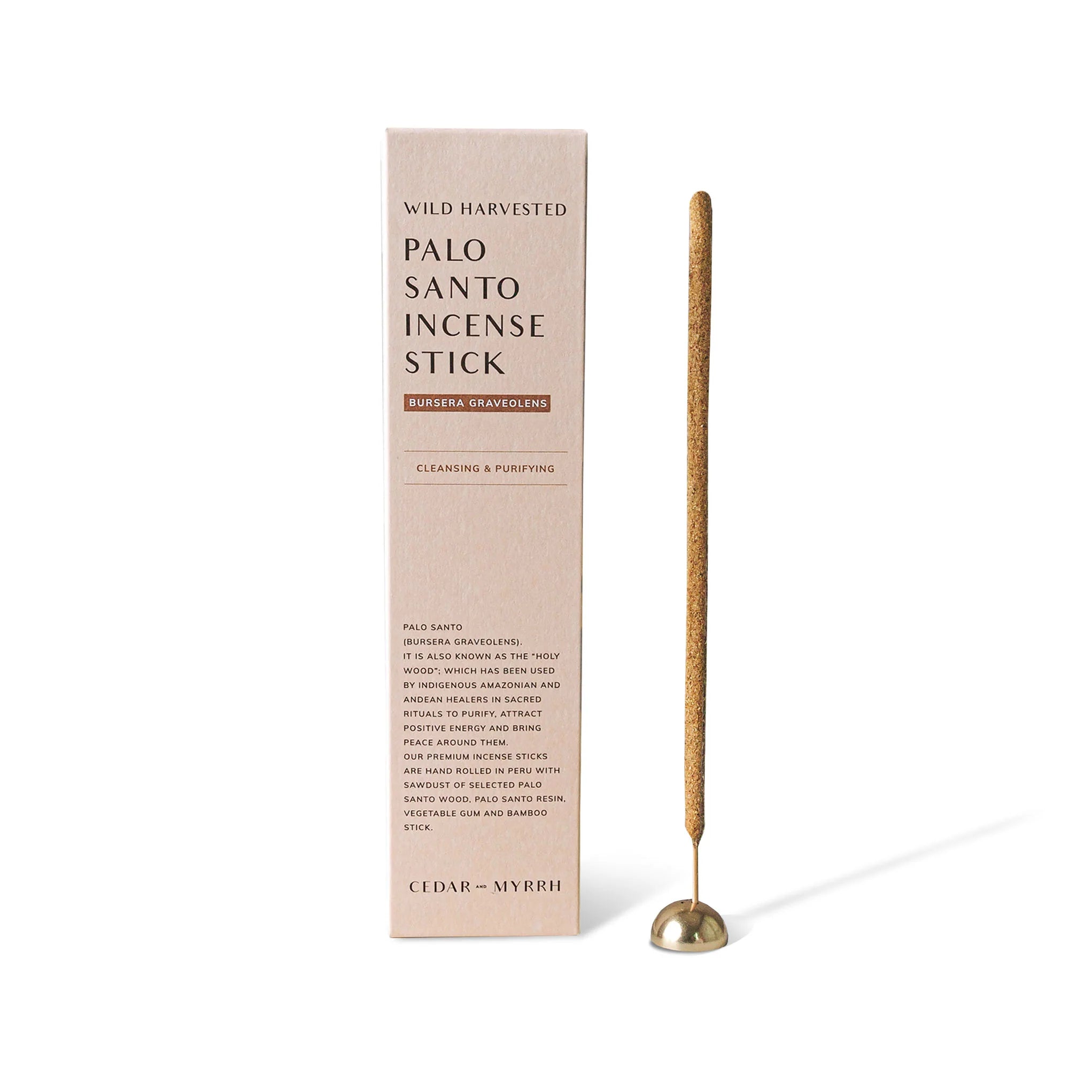 Palo Santo incense sticks Cedar &amp; Myrrh