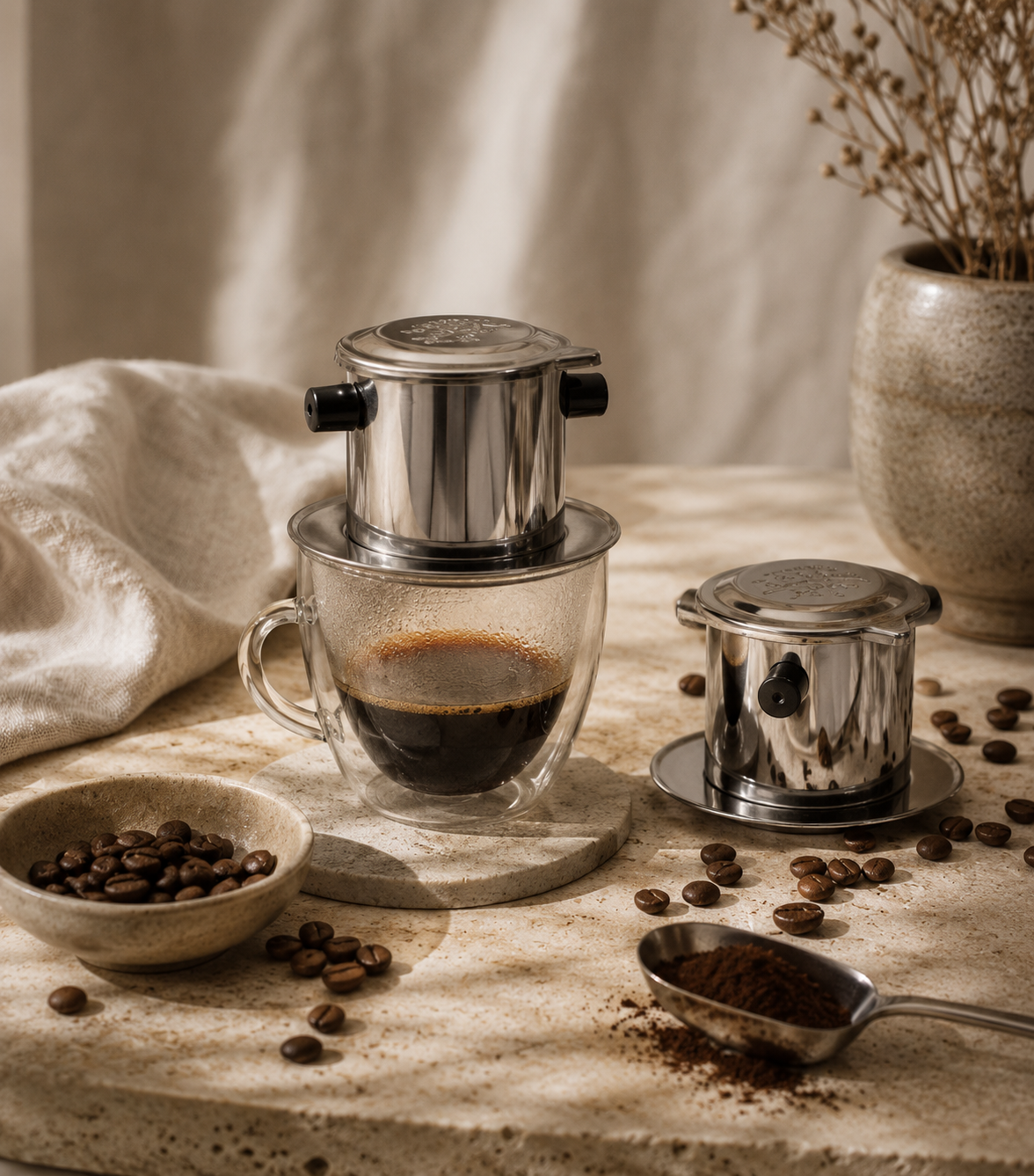 Trung Nguyen Phin-filter för vietnamesiskt kaffe