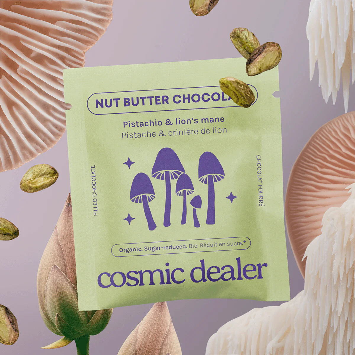 Pistage & Lion's Mane Nut Butter Chocolate 20g
