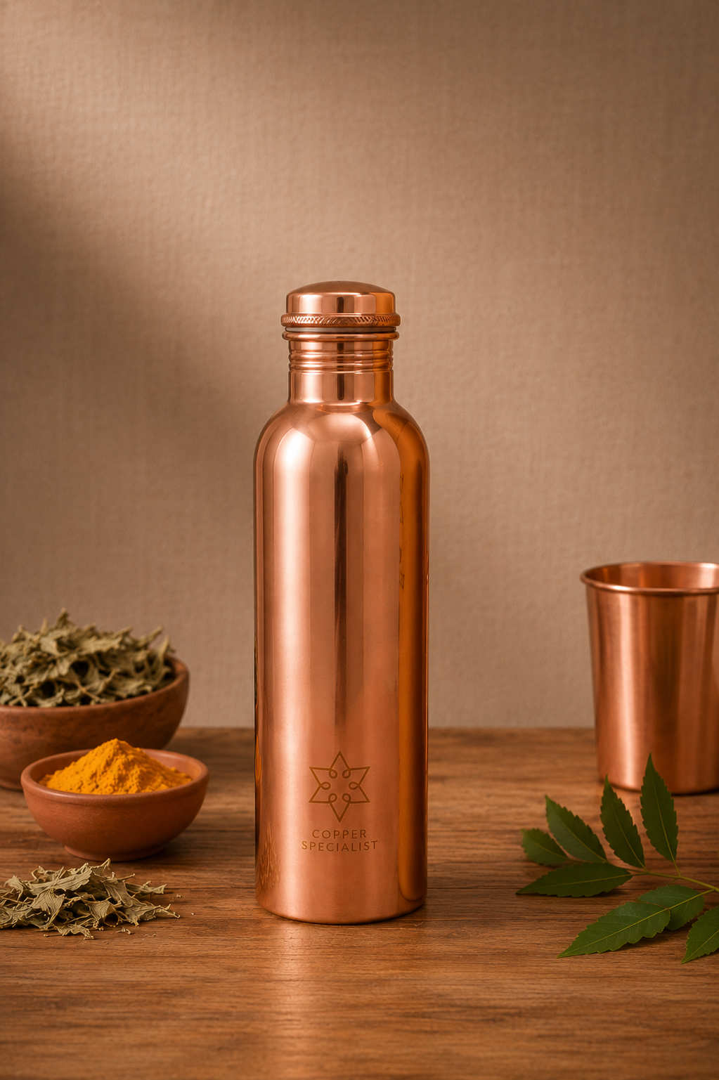 Premium Edition Kopparflaska 900 ml – Extra Tung