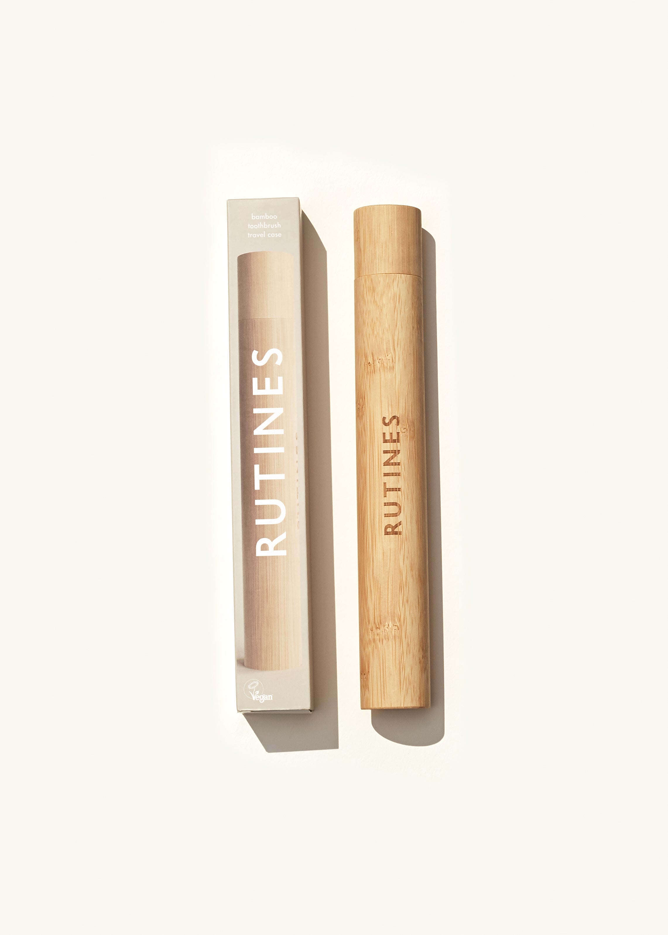 Bamboo toothbrush travel case Routines