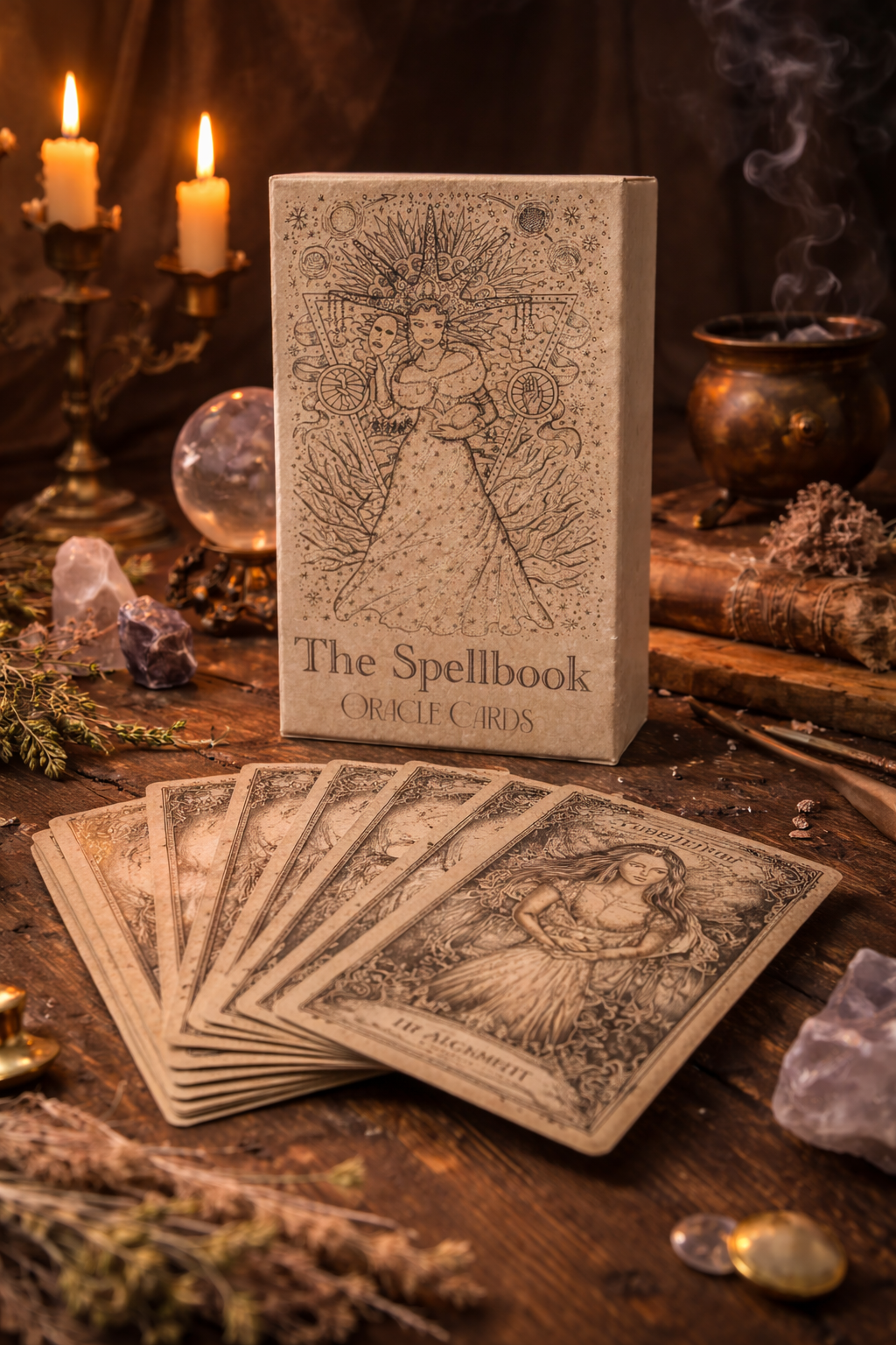 The Spellbook Oracle Cards – Mystiska Orakelkort