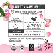 White Rose Organic Herbal Tea Numi