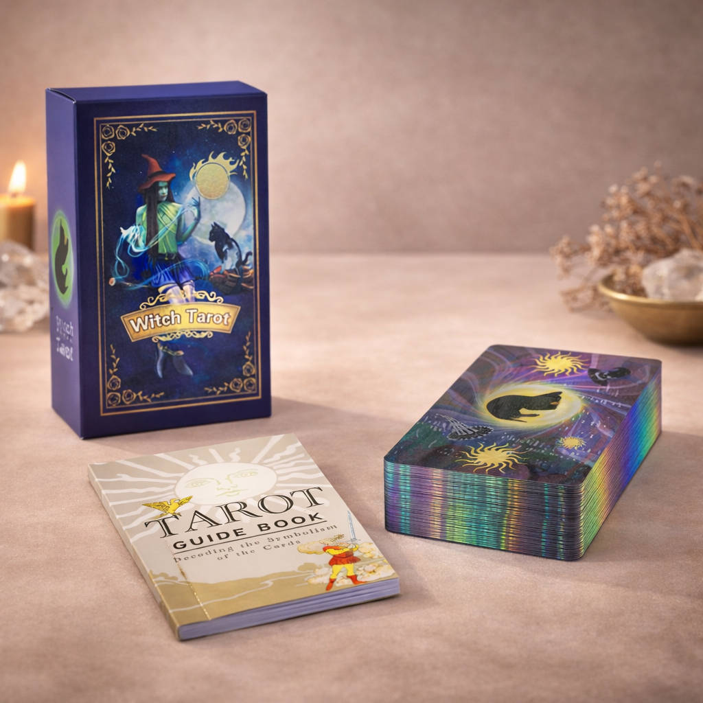 Witch Purple Foil Tarot Deck