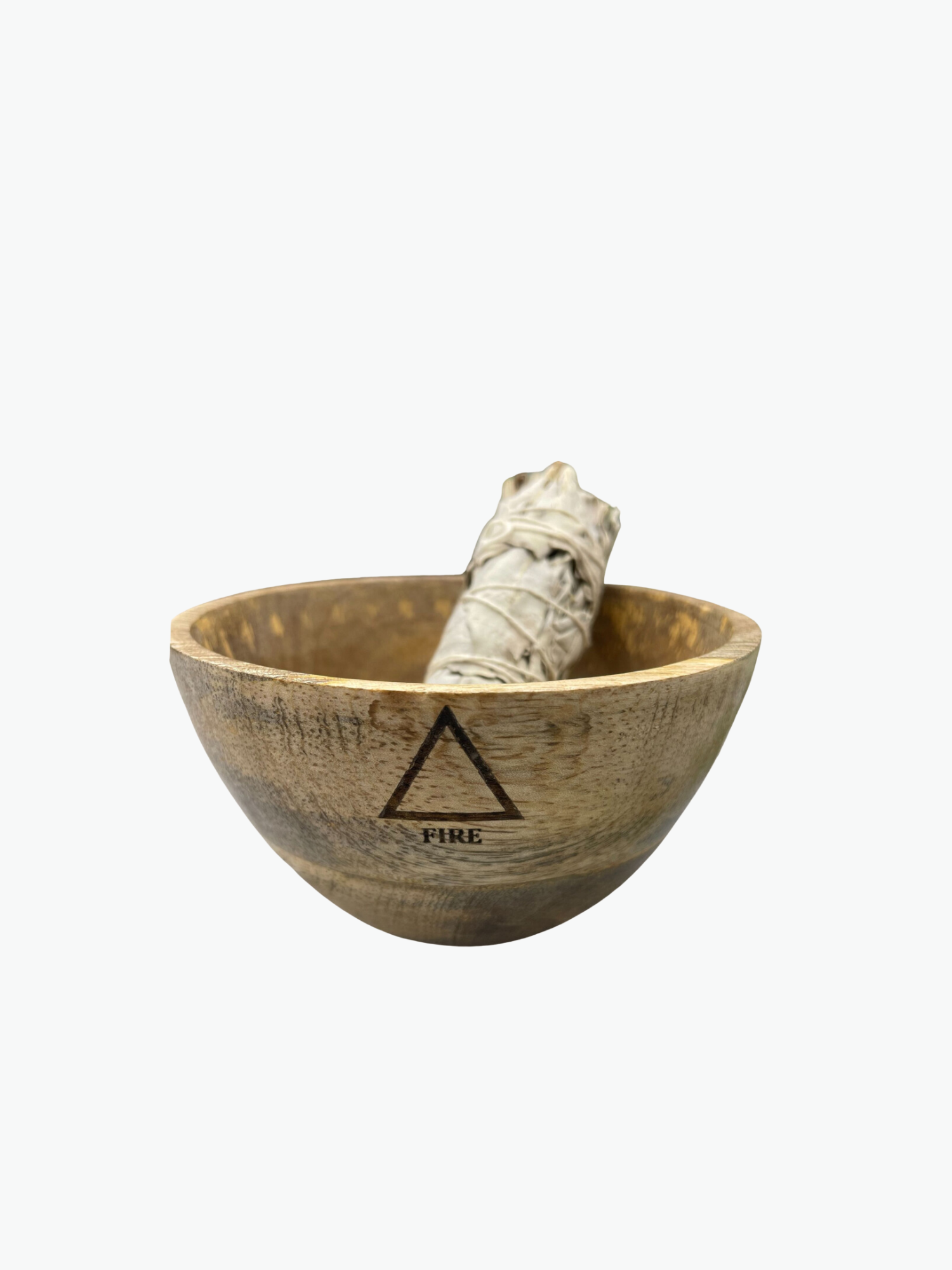 Four Element Wooden Smudge & Ritual Bowl