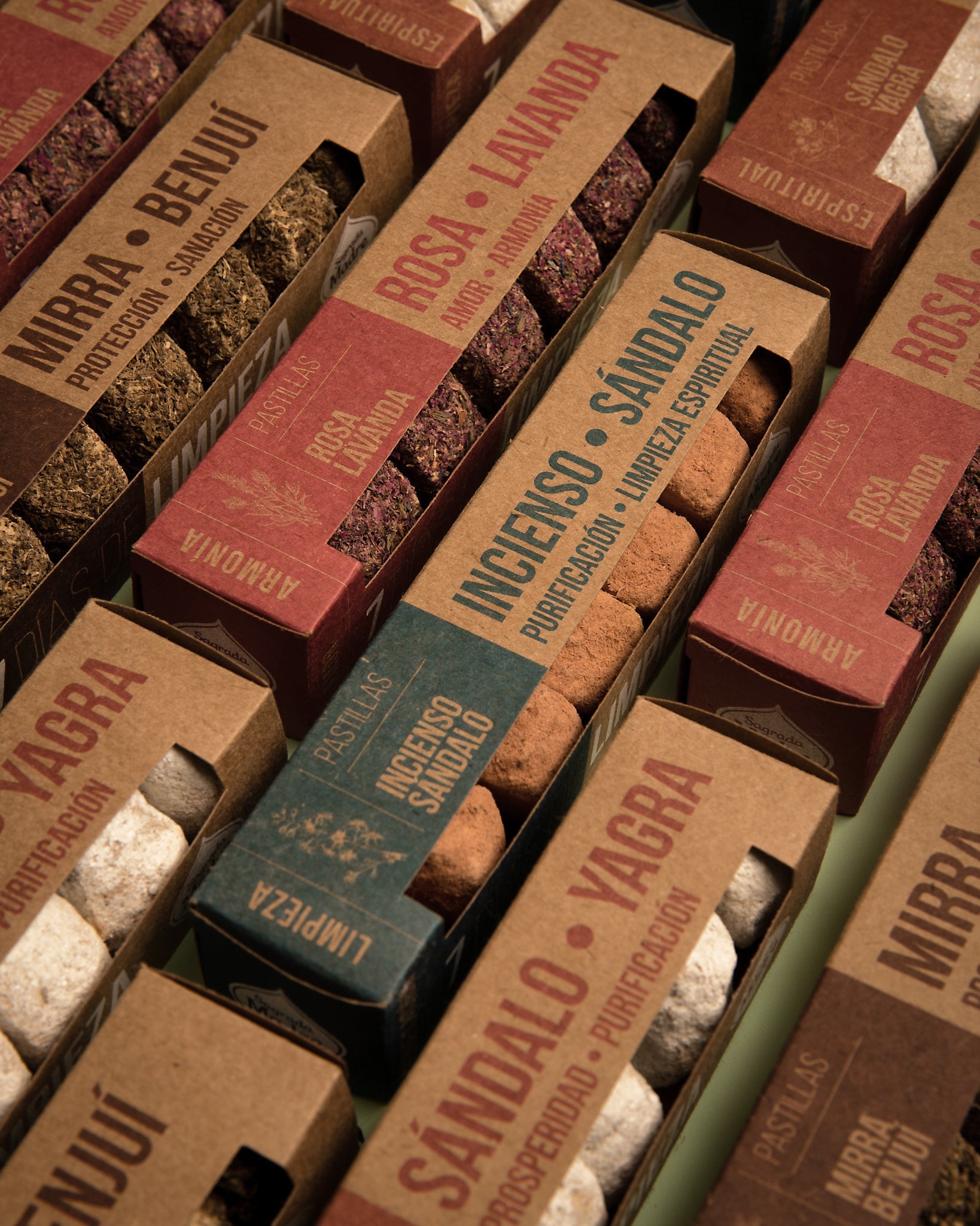 Frankincense &amp; Sandalwood Bombita incense balls Sagrada Madre