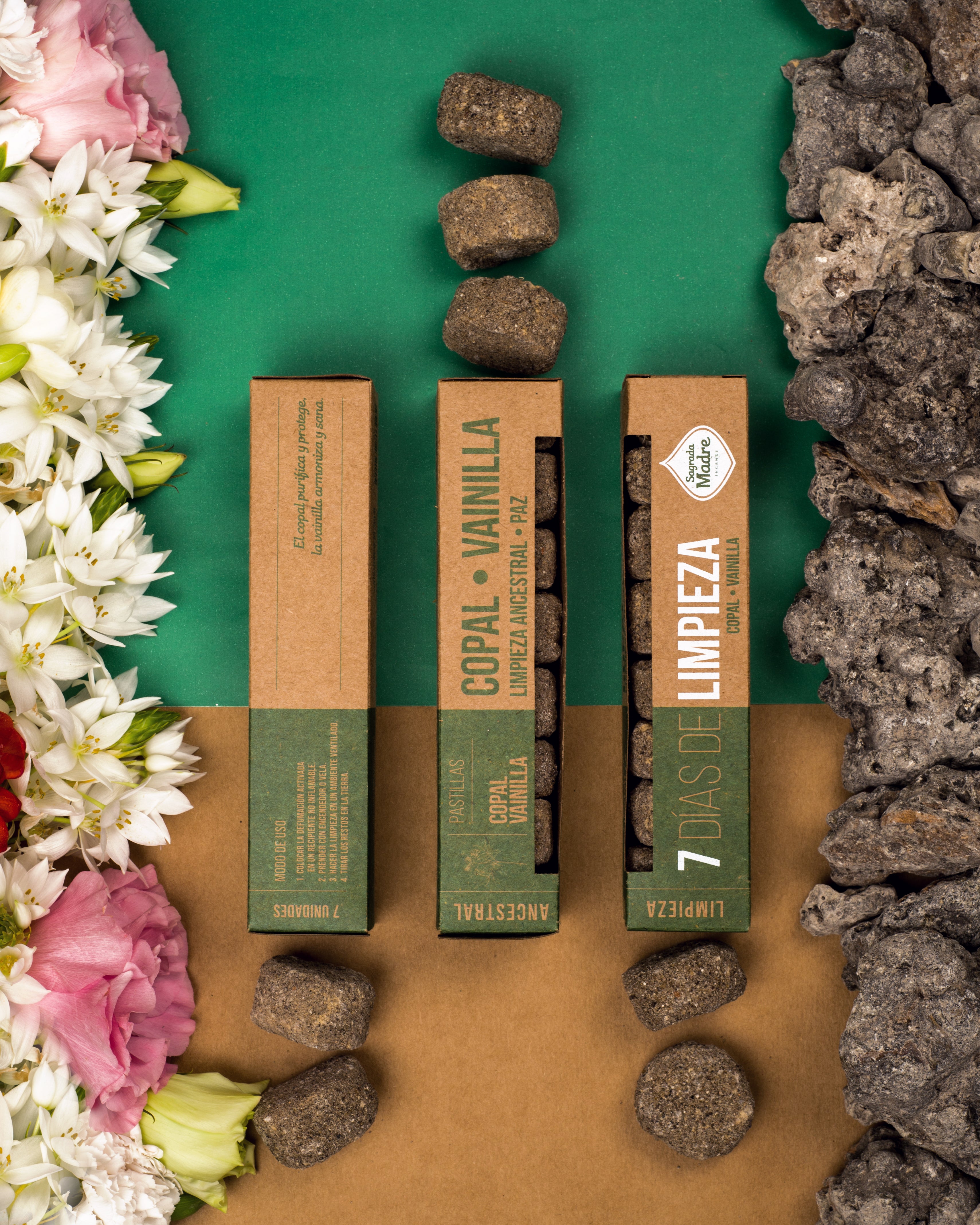 Copal &amp; Vanilla Bombita incense balls Sagrada Madre