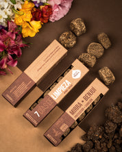 Myrrh &amp; Bensoe Bombita incense balls Sagrada Madre