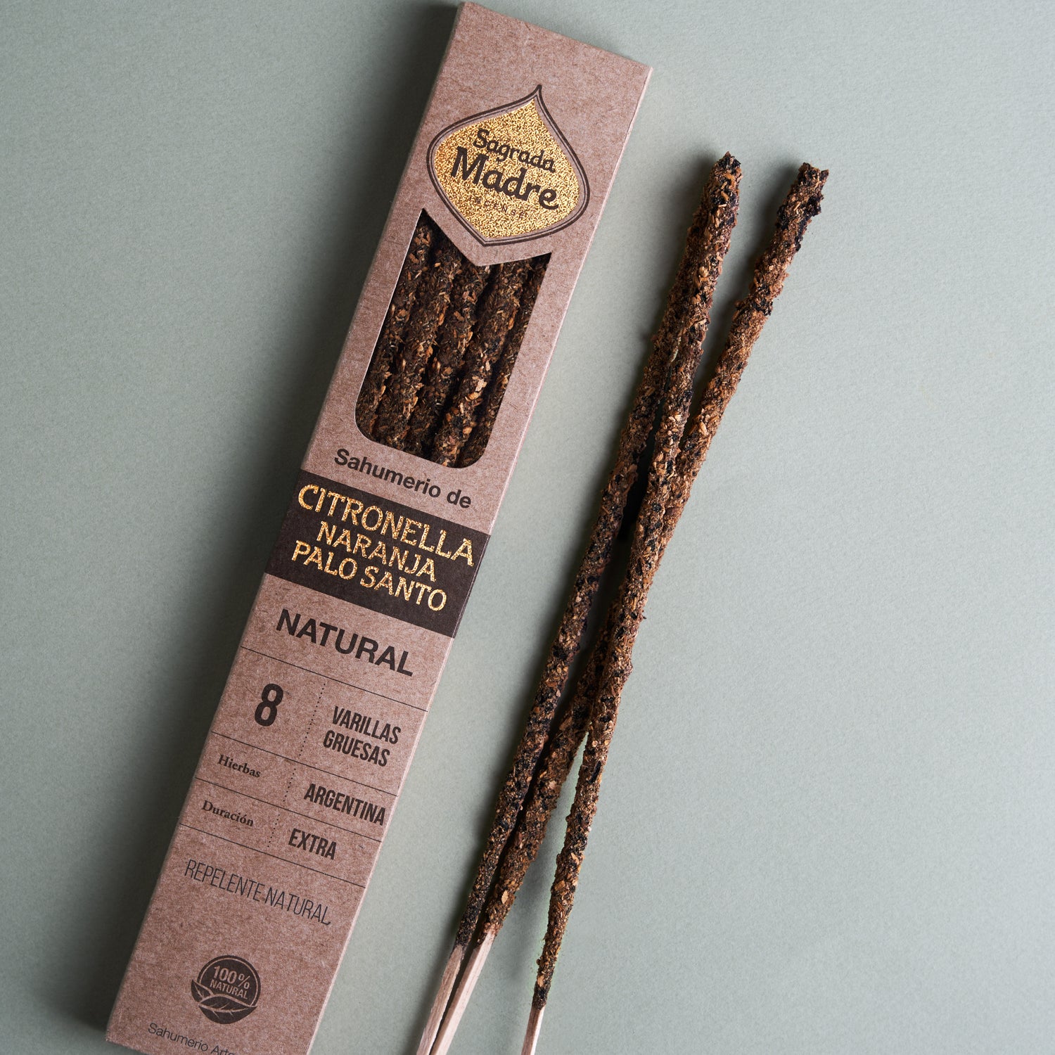 Citronella, Apelsin & Palo Santo rökelsestickor - Natural collection