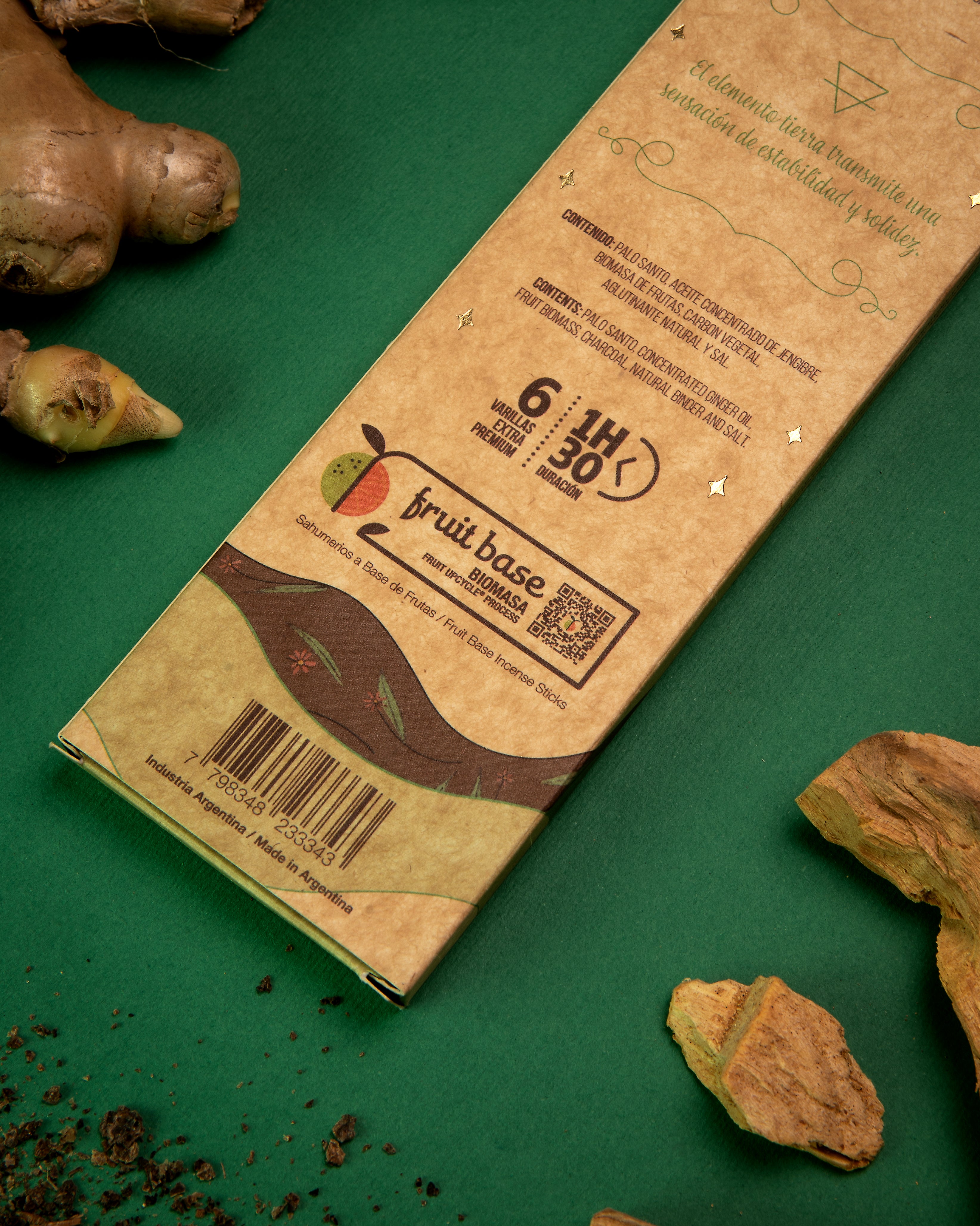 Earth Element Palo Santo &amp; Ginger Incense Sagrada Madre