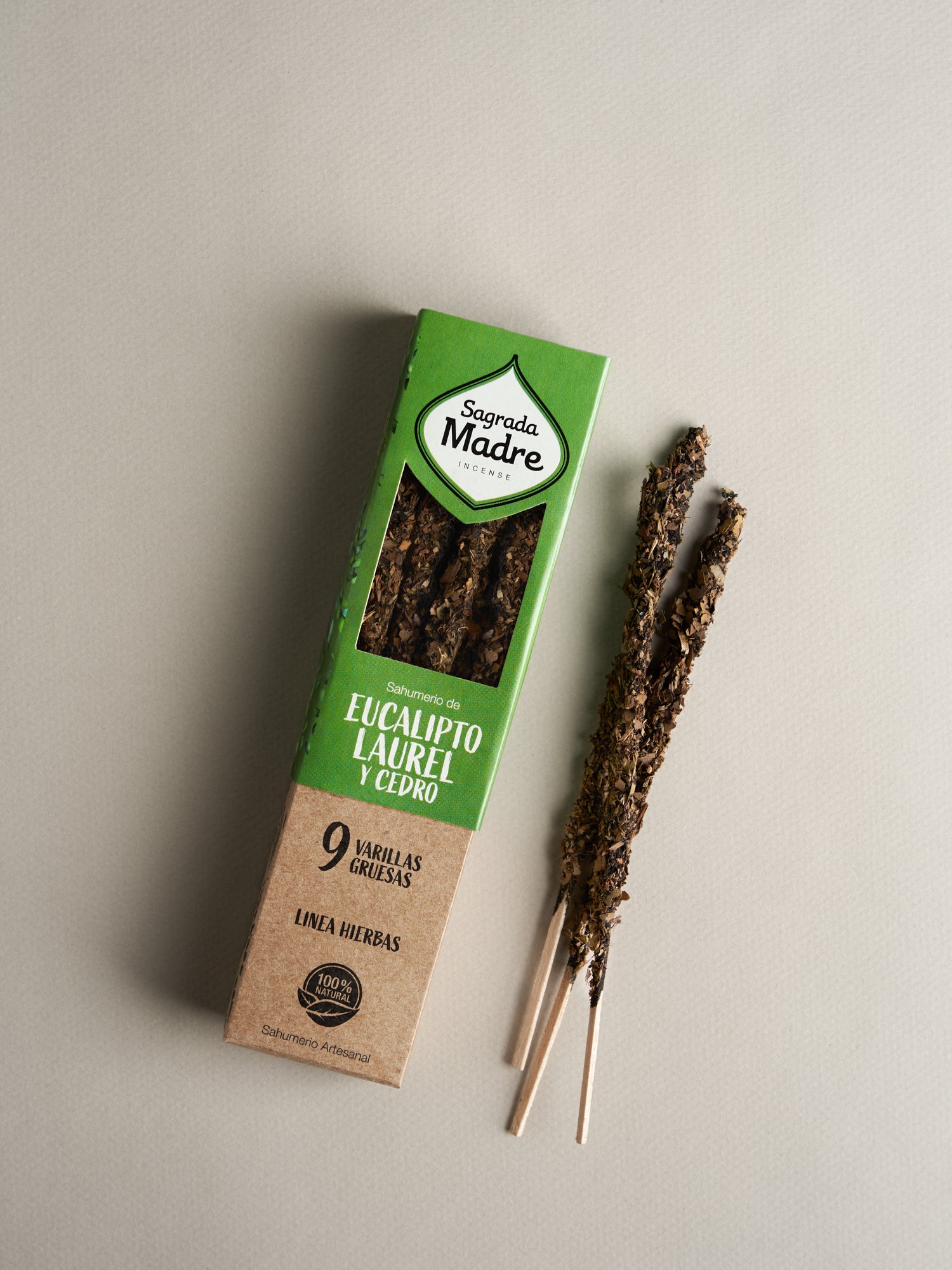 Eukalyptus, Ceder, Lagerblad & Frankincense rökelsestickor - Sagrada Madre