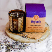 Lavender &amp; Sage Aromatherapy scented candle